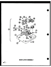 04 - Door Latch Assy parts for Amana Oven AO27DB / P8554708S from AppliancePartsPros.com
