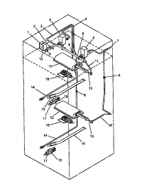 06 - Gas Components parts for Amana Oven AO27DG1 / P1132515N B from AppliancePartsPros.com