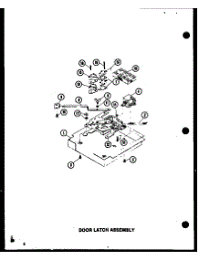 05 - Door Latch Assy parts for Amana Oven AO-27S / P8554701S from AppliancePartsPros.com