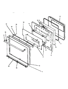 06 - Oven Door parts for Amana Oven AO27SEW1 / P1132337N from AppliancePartsPros.com