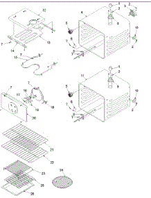 02 - Cavity parts for Amana Oven AOCD2770WW / P1132370NWW from AppliancePartsPros.com