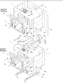 04 - Main Front parts for Amana Oven AOCD2770WW / P1132370NWW from AppliancePartsPros.com