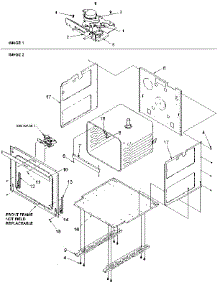04 - Main Front parts for Amana Oven AOCS2740E / P1132369N E from AppliancePartsPros.com