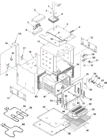 03 - Oven Body parts for Amana Oven AOES2430E / P1132355N E from AppliancePartsPros.com