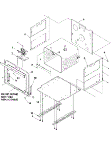 04 - Main Front parts for Amana Oven AOES2730E / P1132367N E from AppliancePartsPros.com