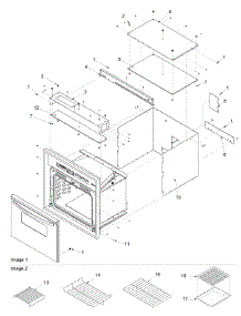 03 - Outer Cabinet & Racks parts for Amana Oven AOES3030WW / P1132379NWW from AppliancePartsPros.com