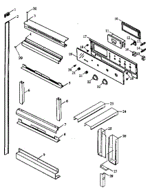 03 - Control Panel / Trim parts for Amana Oven AOR27DE / P1132341N E from AppliancePartsPros.com