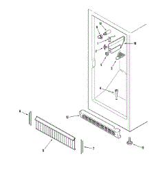 02 - Freezer Compartment parts for Amana Freezer AQU1625BEW from AppliancePartsPros.com