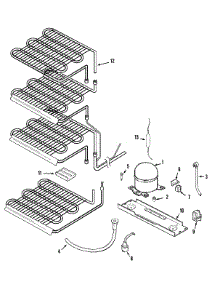 04 - Unit Compartment & System parts for Amana Freezer AQU2024BRW from AppliancePartsPros.com