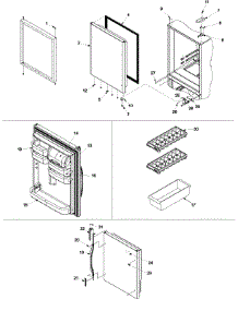08 - Refrigerator Door parts for Amana Refrigerator ARB1905CW / PARB1905CW0 from AppliancePartsPros.com