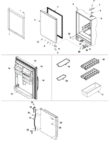 08 - Refrigerator Door parts for Amana Refrigerator ARB190RCC / PARB190RCC0 from AppliancePartsPros.com