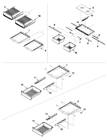 09 - Refrigerator Shelving parts for Amana Refrigerator ARB190ZCC / PARB190ZCC0 from AppliancePartsPros.com