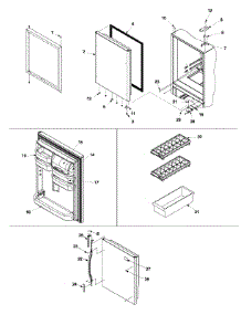 08 - Refrigerator Door parts for Amana Refrigerator ARB190ZCW / PARB190ZCW0 from AppliancePartsPros.com