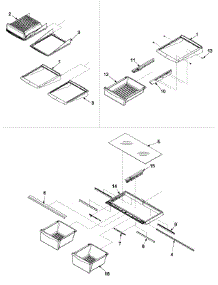 09 - Refrigerator Shelving parts for Amana Refrigerator ARB1914CSL / PARB1914CS0 from AppliancePartsPros.com