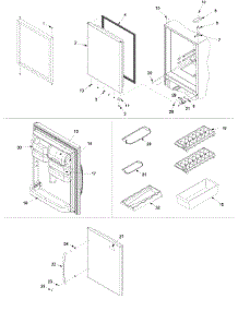 08 - Refrigerator Door parts for Amana Refrigerator ARB1917CSR / PARB1917CS1 from AppliancePartsPros.com
