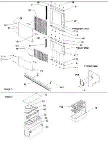 02 - Contour Door Panels & Accessories parts for Amana Refrigerator ARB2109ACR / PARB2109AC1 from AppliancePartsPros.com