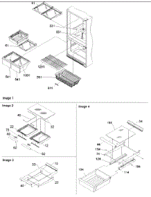 10 - Shelving Assemblies parts for Amana Refrigerator ARB210BAC / PARB210BAC1 from AppliancePartsPros.com