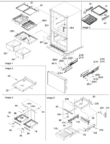10 - Shelving Assy parts for Amana Refrigerator ARB2117BC / PARB2117BC0 from AppliancePartsPros.com