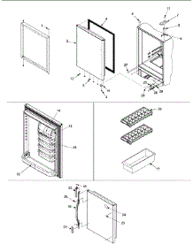 08 - Refrigerator Door parts for Amana Refrigerator ARB220ZCS / PARB220ZCS0 from AppliancePartsPros.com