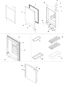 08 - Refrigerator Door parts for Amana Refrigerator ARB2217CB / PARB2217CB0 from AppliancePartsPros.com