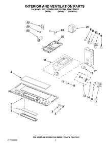 03 - Interior And Ventilation Parts parts for Maytag Microwave MMV1153WB0 from AppliancePartsPros.com
