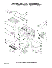 03 - Interior And Ventilation Parts parts for Maytag Microwave MMV5207BCB18 from AppliancePartsPros.com