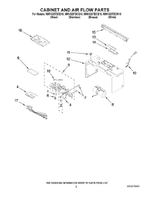 02 - Cabinet And Air Flow Parts parts for Maytag Microwave MMV5207BCW19 from AppliancePartsPros.com