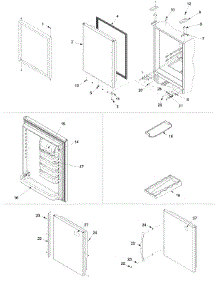 08 - Refrigerator Door parts for Amana Refrigerator ARB2257CW / PARB2257CW0 from AppliancePartsPros.com