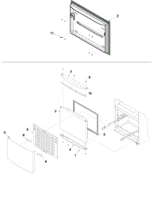 05 - Freezer Door parts for Amana Refrigerator ARB2259CB / PARB2259CB0 from AppliancePartsPros.com