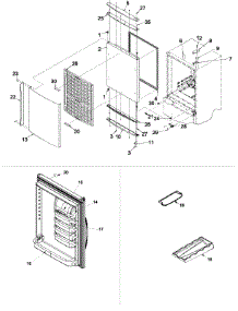 08 - Refrigerator Door parts for Amana Refrigerator ARB2259CW / PARB2259CW0 from AppliancePartsPros.com