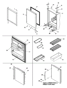 09 - Refrigerator Door parts for Amana Refrigerator ARB2517CB / PARB2517CB0 from AppliancePartsPros.com