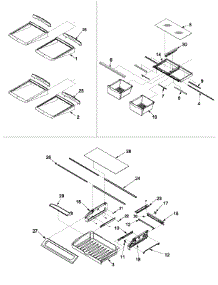 10 - Refrigerator Shelving parts for Amana Refrigerator ARB2517CB / PARB2517CB0 from AppliancePartsPros.com