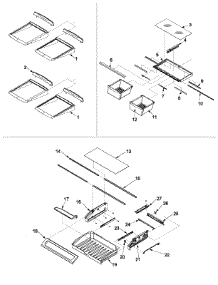 09 - Refrigerator Shelving parts for Amana Refrigerator ARB8057CSL / PARB8057CS1 from AppliancePartsPros.com