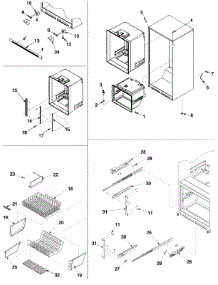06 - Interior Cabinet & Freezer Shelving parts for Amana Refrigerator ARB9059CS / PARB9059CS1 from AppliancePartsPros.com