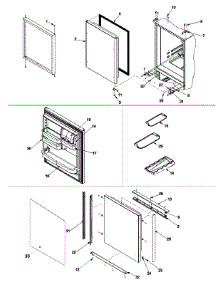 08 - Refrigerator Door parts for Amana Refrigerator ARB9059CS / PARB9059CS0 from AppliancePartsPros.com