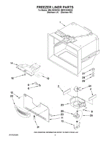 02 - Freezer Liner Parts parts for Maytag Refrigerator MBL1953WES2 from AppliancePartsPros.com