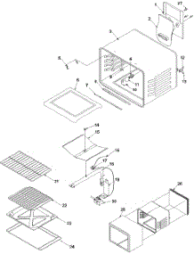 02 - Cavity parts for Amana Range ARG3600L / P1143362N L from AppliancePartsPros.com