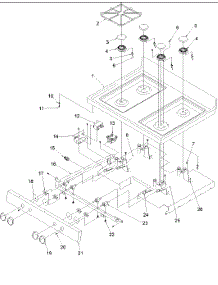 04 - Main Top parts for Amana Range ARG7102L / P1143389N L from AppliancePartsPros.com
