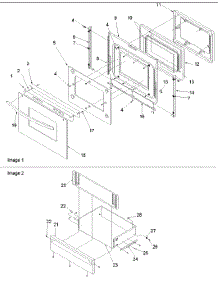 05 - Oven Door And Storage Door parts for Amana Range ARG7600CC / P1143387NCC from AppliancePartsPros.com