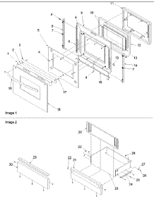 05 - Oven Door And Storage Door parts for Amana Range ARG7800E / P1143388N E from AppliancePartsPros.com