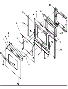 06 - Oven Door parts for Amana Range ARG7800E / P1143319N E from AppliancePartsPros.com