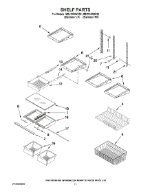 07 - Shelf Parts parts for Maytag Refrigerator MBR1953WES2 from AppliancePartsPros.com