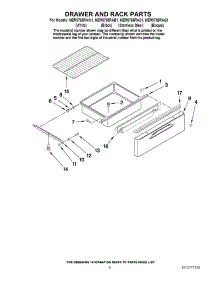05 - Drawer And Rack Parts parts for Maytag Range MER5765RAW1 from AppliancePartsPros.com
