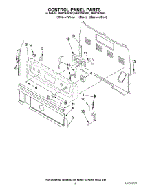 02 - Control Panel Parts parts for Maytag Range MER7765WS0 from AppliancePartsPros.com