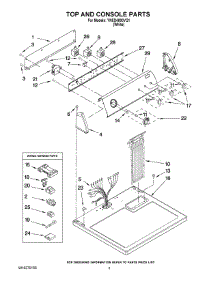 02 - Top And Console Parts parts for Maytag Dryer YNED4800VQ1 from AppliancePartsPros.com