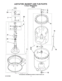 03 - Agitator, Basket And Tub Parts parts for Maytag Washer 7MMTS0520WW0 from AppliancePartsPros.com