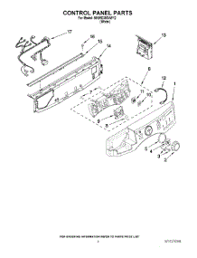 03 - Control Panel Parts parts for Maytag Washer MHWE300VW12 from AppliancePartsPros.com