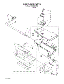 04 - Dispenser Parts parts for Maytag Washer MHWE300VW12 from AppliancePartsPros.com