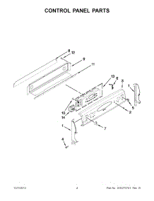 02 - Control Panel Parts parts for Maytag Range MER6741BAS17 from AppliancePartsPros.com