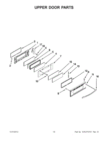 05 - Upper Door Parts parts for Maytag Range MER6741BAS17 from AppliancePartsPros.com